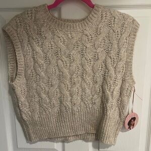 Sincerely Jules | NWT Cable Knit Oversized Vest